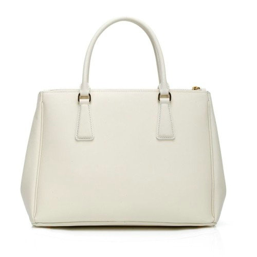 2014 Prada saffiano calfskin tote bag BN1786 white